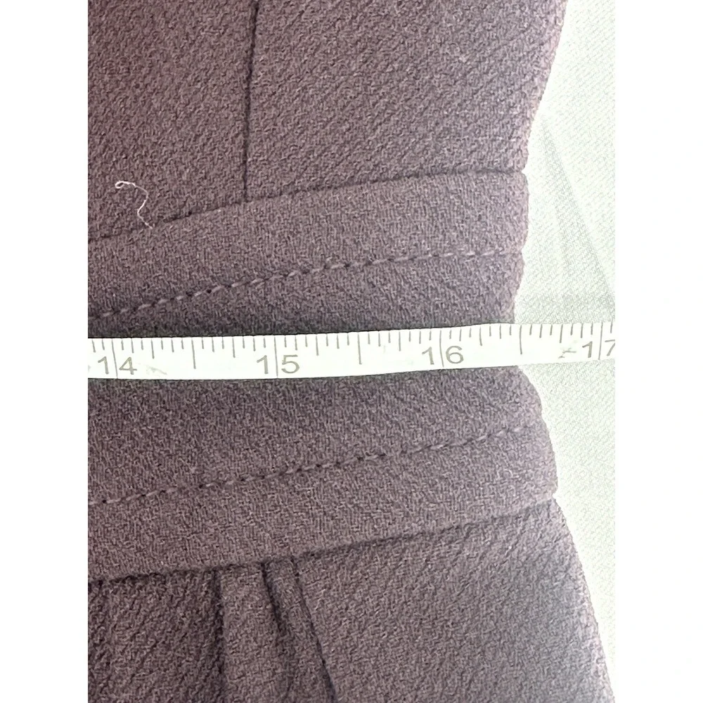 J.Crew Classic Lady Day Coat Italian Double Cloth Wool Eggplant Women's Size 4 ? - Picture 10 of 10